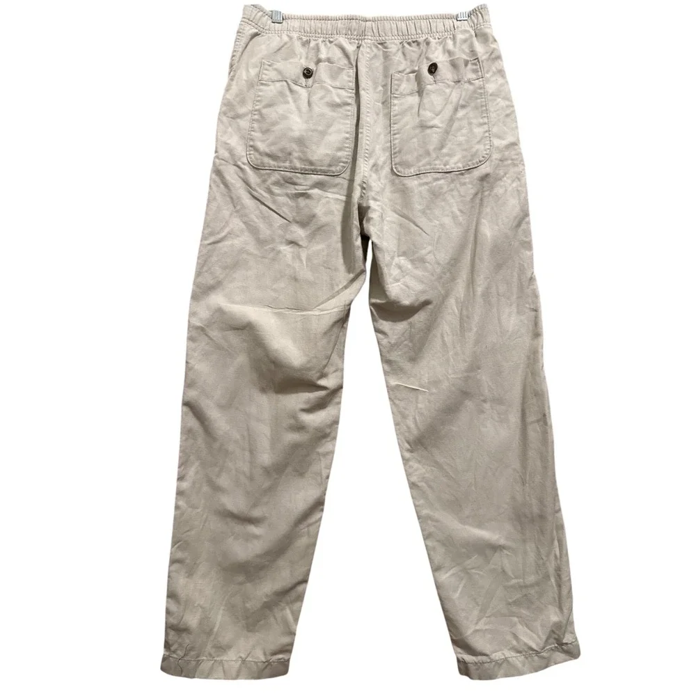 J.Crew Mens Pier Pant Cotton-Linen Blend Pants Light Khaki Size M Style CJ363